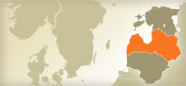 Map of Latvia